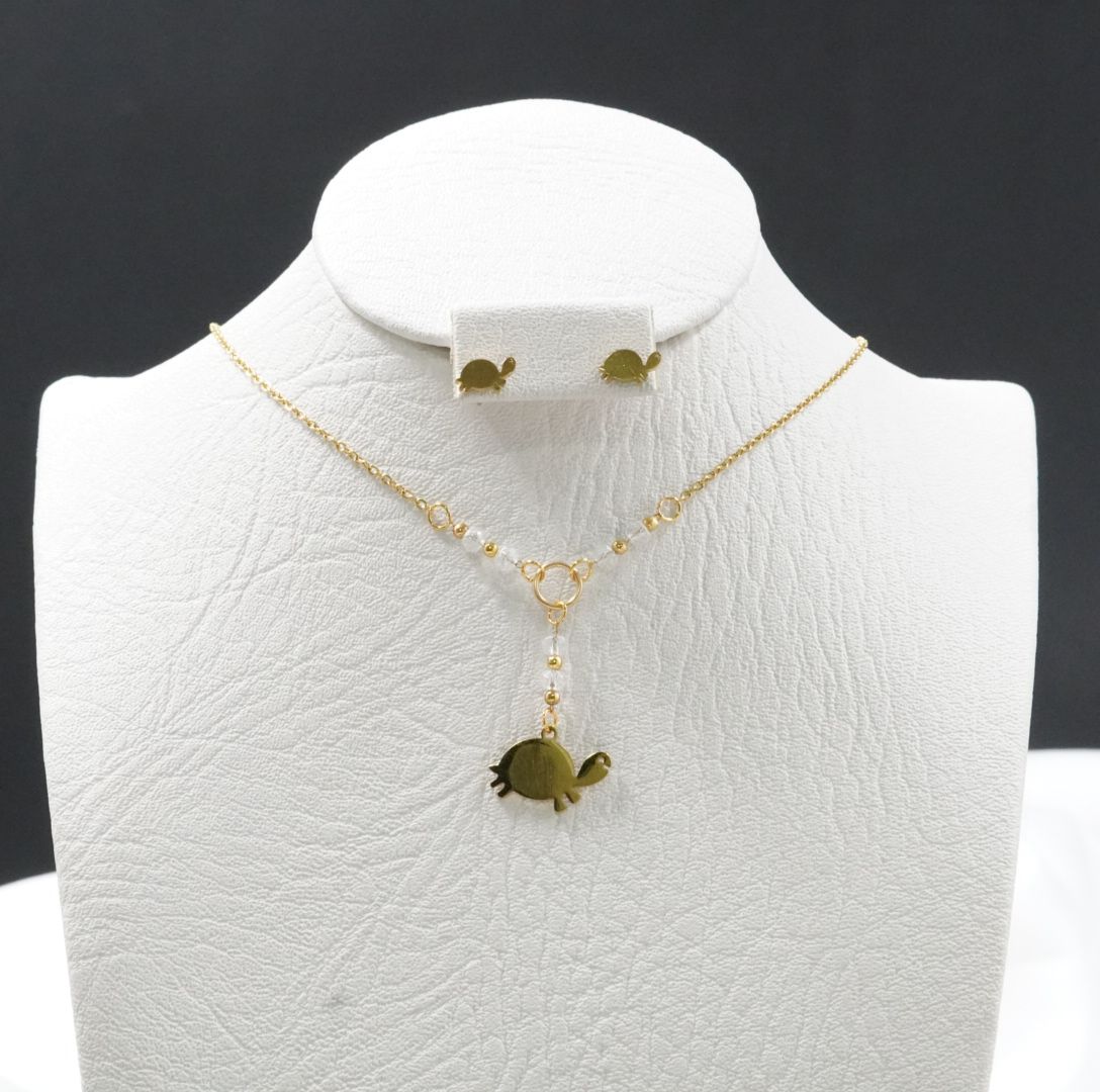 JUEGUITO CORBATIN MURANO TORTUGA BLANCA